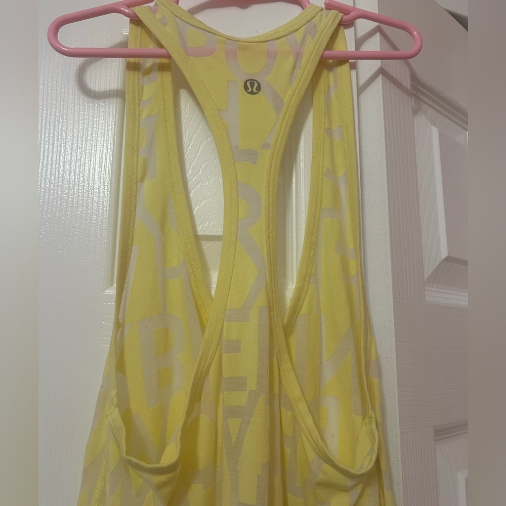 lululemon athletica Yellow Tank Top